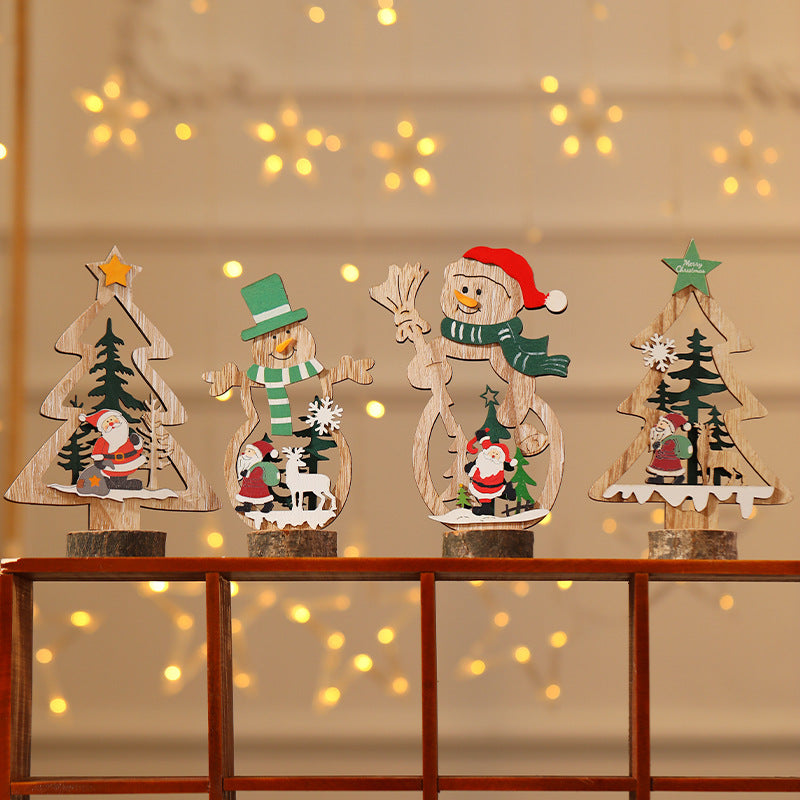 Christmas Day Wooden Bar Decoration Decorations