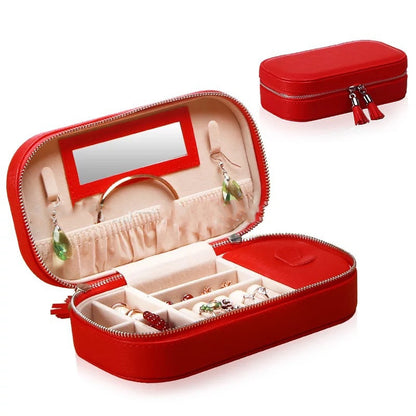 Portable PU Jewelry Box Jewelry Storage Box